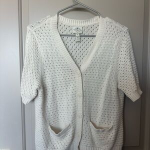 St. John's Bay Cream Knit Cardigan Sweater